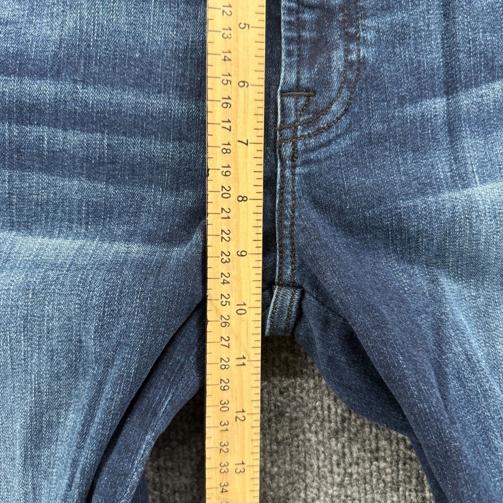 7 for All Mankind Jeans Womens 31 Blue Bair Ankle Skinny Mid Rise Stretch Denim - Picture 10 of 11